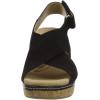 imageClarks Womens Giselle Cove Wedge SandalBlack Leather