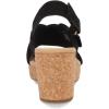 imageClarks Womens Giselle Cove Wedge SandalBlack Nubuck