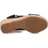 imageClarks Womens Giselle Cove Wedge SandalBlack Nubuck