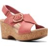 imageClarks Womens Giselle Cove Wedge SandalBlush Nubuck