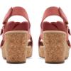 imageClarks Womens Giselle Cove Wedge SandalBlush Nubuck