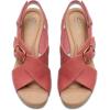 imageClarks Womens Giselle Cove Wedge SandalBlush Nubuck