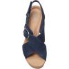 imageClarks Womens Giselle Cove Wedge SandalNavy Nubuck