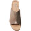 imageClarks Womens Giselle Orchid Slide SandalPewter Metallic Leather