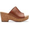 imageClarks Womens Giselle Orchid Slide SandalTan Leather