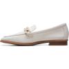 imageClarks Womens Sarafyna Iris Dress LoaferWhite Leather