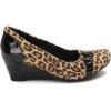 imageClarks Womens Wedge PumpTan Leopard Suede