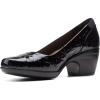 imageClarks Womens Emily AlexaBlack Patent Croc Synthetic