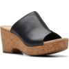 imageClarks Womens Giselle Orchid Slide SandalBlack Leather