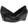 imageClarks Womens Wedge PumpBlack Leather