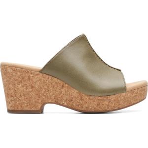 imageClarks Womens Giselle Orchid Slide SandalOlive Leather