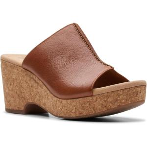 imageClarks Womens Giselle Orchid Slide SandalTan Leather