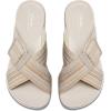 imageClarks Womens Arla Wave Slide SandalBeige Combi