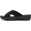 imageClarks Womens Arla Wave Slide SandalBlack Textile