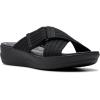 imageClarks Womens Arla Wave Slide SandalBlack Textile