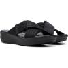 imageClarks Womens Arla Wave Slide SandalBlack Textile