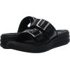 imageClarks Womens Drift Buckle Slide SandalBlack Snake