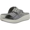 imageClarks Womens Drift Buckle Slide SandalLilac Combi