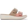 imageClarks Womens Drift Buckle Slide SandalPeach Combi