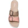 imageClarks Womens Drift Buckle Slide SandalPeach Combi
