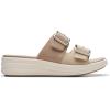 imageClarks Womens Drift Buckle Slide SandalSand Combi