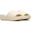 imageClarks Womens Drift Twist Slide SandalCream Synthetic