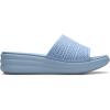 imageClarks Womens Drift Twist Slide SandalLight Blue Synthetic
