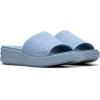 imageClarks Womens Drift Twist Slide SandalLight Blue Synthetic