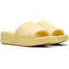 imageClarks Womens Drift Twist Slide SandalPale Yellow Synthetic