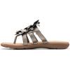 imageClarks Womens Elizabelle Mae Flip FlopPewter Metallic Synthetic
