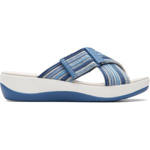 imageClarks Womens Arla Wave Slide SandalBlue Combi
