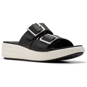 imageClarks Womens Drift Buckle Slide SandalBlack