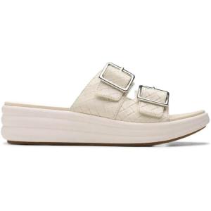 imageClarks Womens Drift Buckle Slide SandalCream