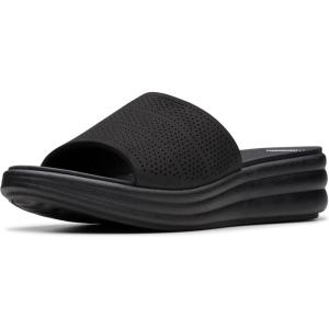 imageClarks Womens Drift Twist Slide SandalBlack