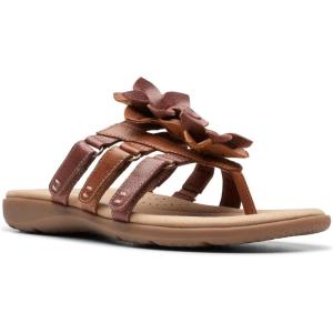 imageClarks Womens Elizabelle Mae Flip FlopTan Combi