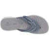imageClarks Womens Brinkley Jazz Flip FlopBlue Grey Synthetic