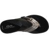 imageClarks Womens Brinkley Jazz Flip FlopPewterBlack