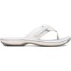 imageClarks Womens Brinkley Jazz Flip FlopWhite Synthetic