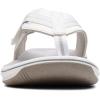 imageClarks Womens Brinkley Jazz Flip FlopWhite Synthetic