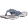 imageClarks Womens Brinkley Jazz Flip FlopBlue Grey Synthetic
