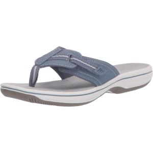 imageClarks Womens Brinkley Jazz Flip FlopBlue Grey Synthetic