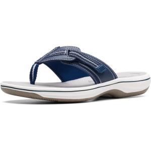 imageClarks Womens Brinkley Jazz Flip FlopNavy Synthetic