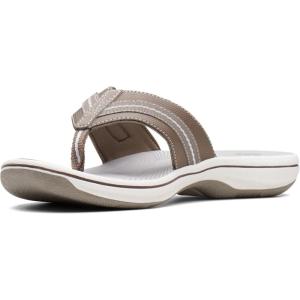 imageClarks Womens Brinkley Jazz Flip FlopPewter Synthetic