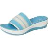 imageClarks Womens Arla Hollis SandalLight Blue Combi Textile