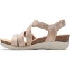 imageClarks Womens Calenne Clara Wedge SandalBronze Metallic Textile