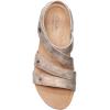 imageClarks Womens Calenne Clara Wedge SandalBronze Metallic Textile