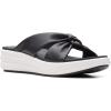imageClarks Womens Drift Ave Wedge SandalBlack Synthetic