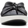 imageClarks Womens Drift Ave Wedge SandalBlack Tumbled Leather