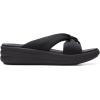 imageClarks Womens Drift Ave Wedge SandalBlackBlack Textile