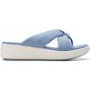 imageClarks Womens Drift Ave Wedge SandalDenim Blue Textile